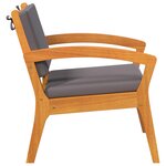 Chaises de jardin vidaXL 2 Pièces 59 5x70 5x72 5 cm en bois massif d'acacia