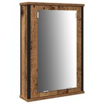vidaXL Meuble sous lavabo avec lavabo intégré en bois vieilli
