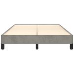 vidaXL Cadre de lit sans matelas gris clair 120x200 cm velours