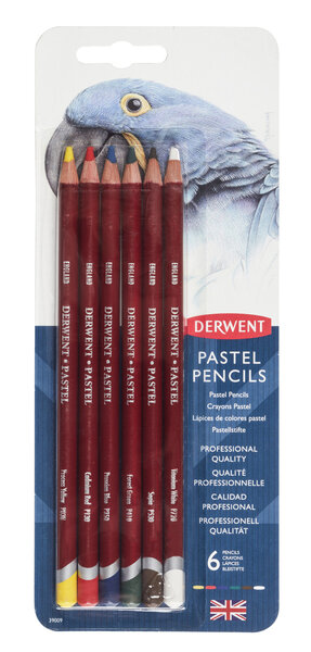 DERWENT - CRAYON PASTEL - blister 6 crayons