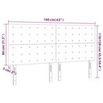 vidaXL Têtes de lit 4 Pièces Taupe 80x5x78/88 cm Tissu