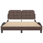 vidaXL Cadre de lit sans matelas marron 140x200 cm similicuir