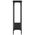 vidaXL Table console noir 75x22 5x75 cm bois d'ingénierie