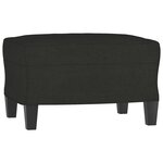 vidaXL Repose-pied Noir 60x50x41 cm Tissu