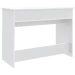 vidaXL Coiffeuse avec miroir blanc 100x45x76 cm