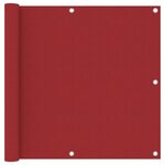vidaXL Écran de balcon Rouge 90x600 cm Tissu Oxford