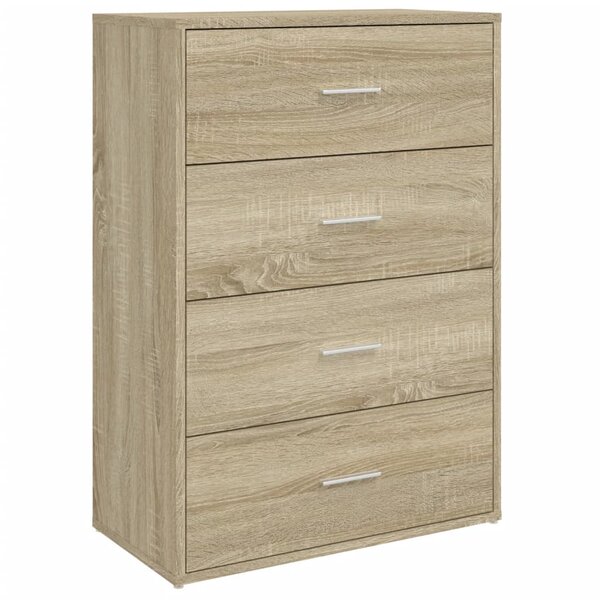 vidaXL Buffet chêne sonoma 60x31x84 cm bois d'ingénierie
