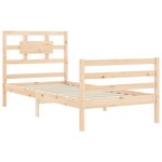 vidaXL Cadre de lit sans matelas bois massif