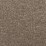 vidaXL Sommier à lattes de lit avec matelas Taupe 80x200 cm Tissu
