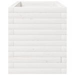 vidaXL Jardinière blanc 90x40x49 5 cm bois de pin massif