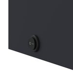 vidaXL Armoire de salle de bain à miroir avec LED gris 45x13x52 cm