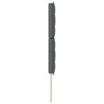vidaXL Tête de lit LED Design Lignes Gris foncé 72 cm Tissu