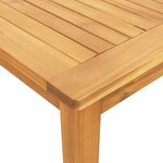 vidaXL Table à manger de jardin 180x90x75 cm bois massif d'acacia