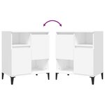 vidaXL Buffet Blanc 60x35x70 cm Bois d'ingénierie
