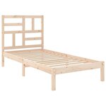 vidaXL Cadre de lit Bois massif 90x200 cm
