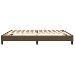 vidaXL Cadre de lit sans matelas marron foncé 200x200 cm tissu