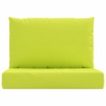 vidaXL Coussins de palette lot de 2 vert vif tissu oxford