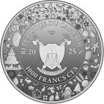 Pièce de monnaie en Argent 1000 Francs g 31.1 (1 oz) Millésime 2025 Precious Family Moments ROSE