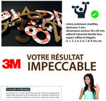 N°2 enigma  auto adhésif 3m  pour boites aux lettes  portes  casiers ... Intérieur/extérieur