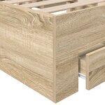vidaXL Cadre de lit Chêne Sonoma 140x200 cm Bois reconstitué