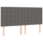 vidaXL Cadre de lit sans matelas gris similicuir