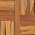 vidaXL Dessus de table Bois de teck solide Rond 2 5 cm 70 cm