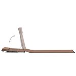 vidaXL Tapis de plage pliables 2 Pièces Acier et tissu marron