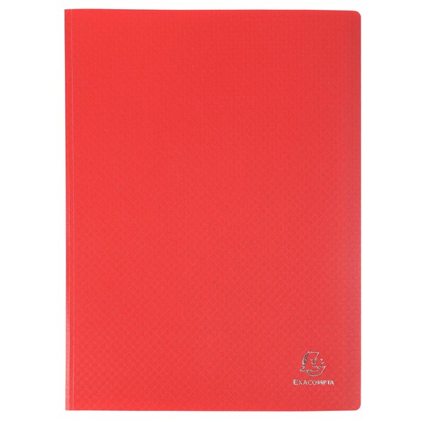 Protège-documents En Polypropylène Souple Opak 120 Vues - A4 - Rouge - X 8 - Exacompta