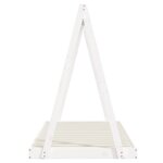 vidaXL Cadre de lit pour enfants blanc 90x190 cm bois de pin massif