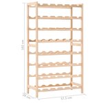 vidaXL Casier à bouteilles Bois de cèdre 57 5 x 28 x 102 cm