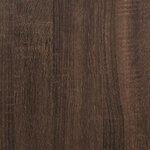 vidaXL Bibliothèque avec portes chêne marron 204x37x75 cm
