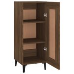 vidaXL Buffet Chêne marron 34 5x34x90 cm Bois d'ingénierie