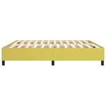 vidaXL Cadre de lit sans matelas vert 200x200 cm tissu