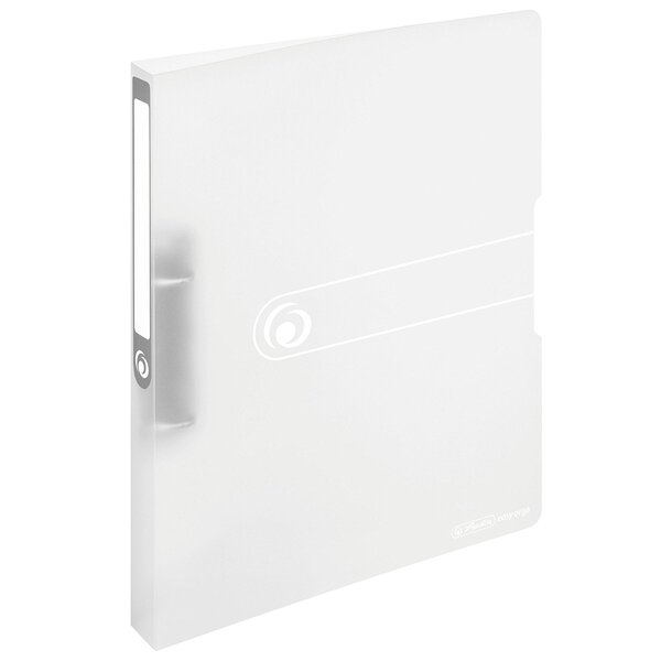 Classeur à anneaux 16 mm Dos de 27 mm Blanc Translucide HERLITZ