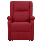 Vidaxl fauteuil releveur inclinable bordeaux tissu