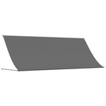 vidaXL Auvent rétractable anthracite 350x150 m tissu et acier