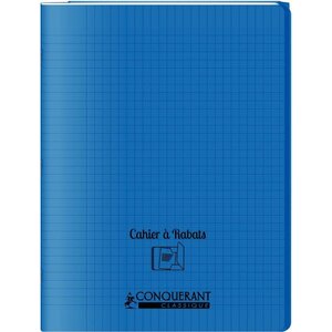 OXFORD C9 Cahier 24x32, 96 pages, 90g, Seyès (grands carreaux) couverture polypropylène avec rabat