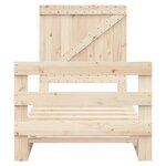 vidaXL Cadre de lit avec tête de lit 90x200 cm bois de pin massif