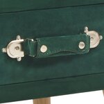 vidaXL Table de chevet Vert 40x35x40 cm Velours