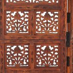 vidaXL Cloison de séparation 4 panneaux Marron 160x165cm Bois manguier