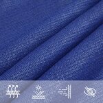 vidaXL Voile d'ombrage 160 g/m² Bleu 2 5x3 m PEHD