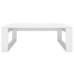 vidaXL Table basse Blanc 100x100x35 cm Bois d’ingénierie