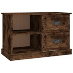 vidaXL Meuble TV chêne fumé 73x35 5x47 5 cm bois d'ingénierie