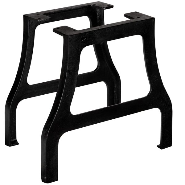 vidaXL Pied de table basse 2 Pièces Cadre en A Fonte