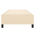 vidaXL Cadre de lit sans matelas crème 80x200 cm tissu