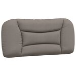 vidaXL Cadre de lit avec LED sans matelas taupe 80x200 cm tissu