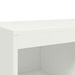 vidaXL Buffet haut blanc 68 5x39x111 5 cm acier laminé à froid