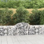 vidaXL Paniers à gabions arqués 5 Pièces 200x50x60/80 cm Fer galvanisé