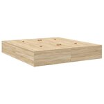 vidaXL Cadre de lit de rangement Chêne Sonoma 200x200 cm