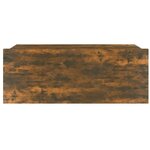 vidaXL Tables de chevet flottantes 2 Pièces Chêne fumé 40x30x15 cm